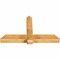 Ekena Millwork Eugene Rough Sawn Timber Gable Bracket, Western Red Cedar, 60"W x 35"H x 6"D x 6"F, 14/12 Pitch GBW060X35X0606EUG00RWR - alternate 4